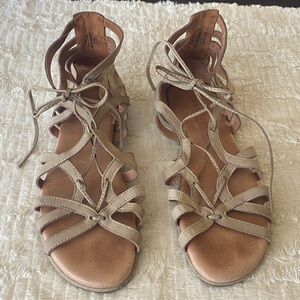 Gentle Souls Beige Strappy Sandals